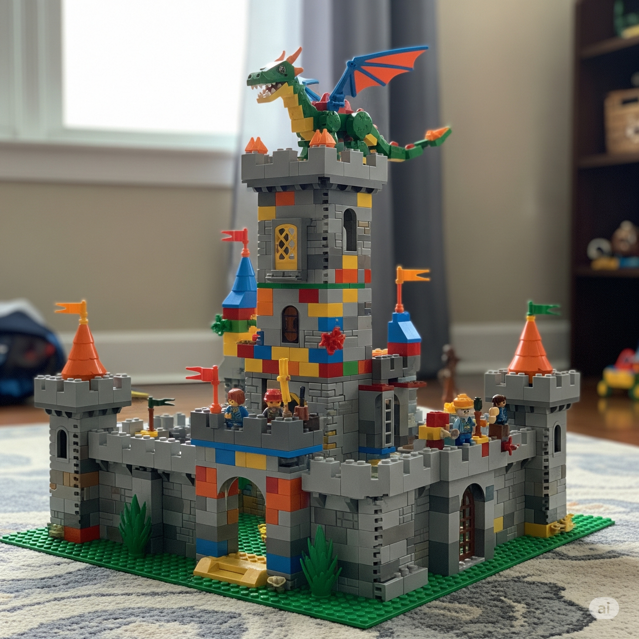 My amazing LEGO castle with dragon